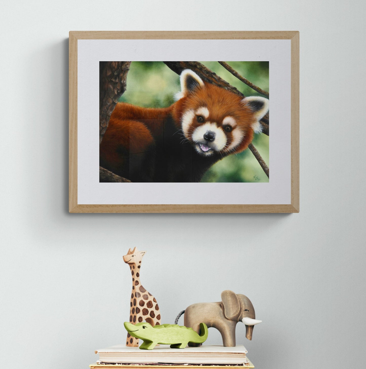 Curious Playmate Art Print